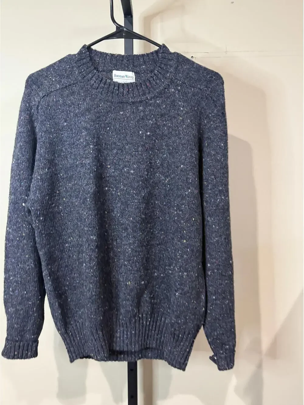 Boundary Waters Vintage 90s Medium Wool Men's Crew Neck Sweater